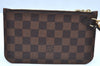 Authentic Louis Vuitton Damier Neverfull Pouch Purse Clutch Bag LV K4399
