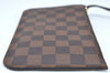 Authentic Louis Vuitton Damier Neverfull Pouch Purse Clutch Bag LV K4399