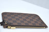 Authentic Louis Vuitton Damier Neverfull Pouch Purse Clutch Bag LV K4399