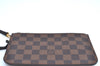 Authentic Louis Vuitton Damier Neverfull Pouch Purse Clutch Bag LV K4399
