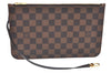 Authentic Louis Vuitton Damier Neverfull Pouch Purse Clutch Bag LV K4401