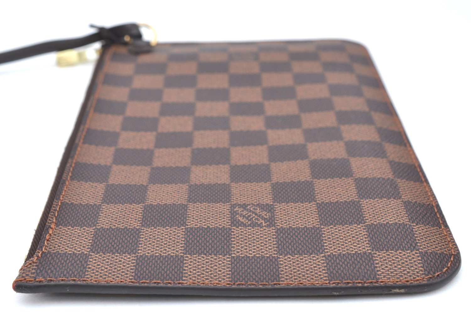 Authentic Louis Vuitton Damier Neverfull Pouch Purse Clutch Bag LV K4401