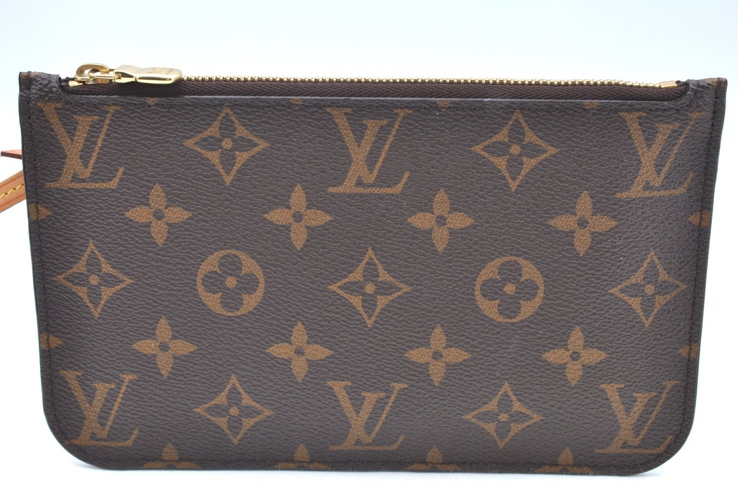 Authentic Louis Vuitton Monogram Neverfull Pouch Purse Clutch Bag Pink LV K4402