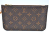 Authentic Louis Vuitton Monogram Neverfull Pouch Purse Clutch Bag Pink LV K4402