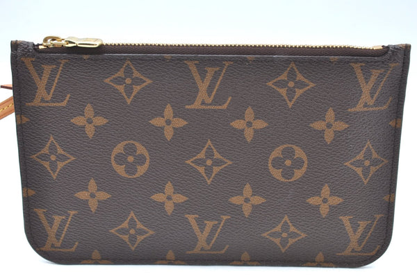 Authentic Louis Vuitton Monogram Neverfull Pouch Purse Clutch Bag Pink LV K4402
