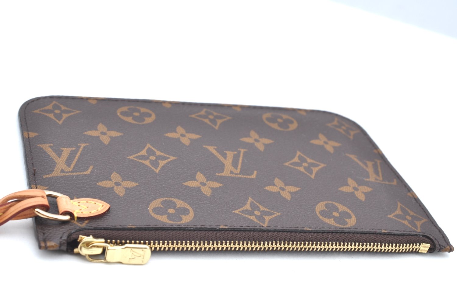 Authentic Louis Vuitton Monogram Neverfull Pouch Purse Clutch Bag Pink LV K4402