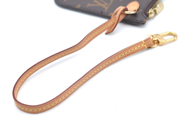 Authentic Louis Vuitton Monogram Neverfull Pouch Purse Clutch Bag Pink LV K4402