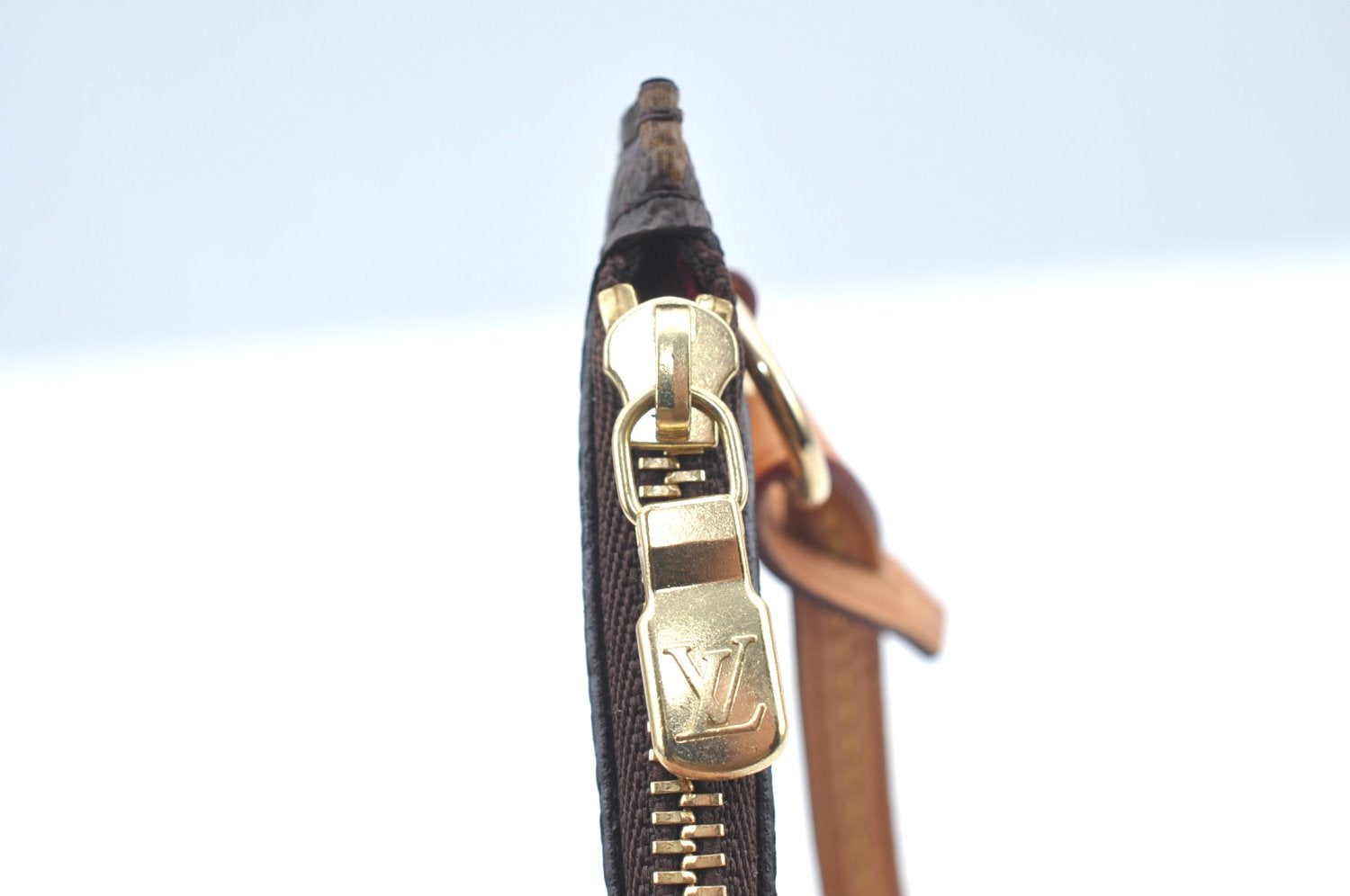 Authentic Louis Vuitton Monogram Neverfull Pouch Purse Clutch Bag Pink LV K4402