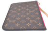 Authentic Louis Vuitton Monogram Neverfull Pouch Purse Clutch Bag Pink LV K4404