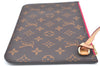 Authentic Louis Vuitton Monogram Neverfull Pouch Purse Clutch Bag Pink LV K4404