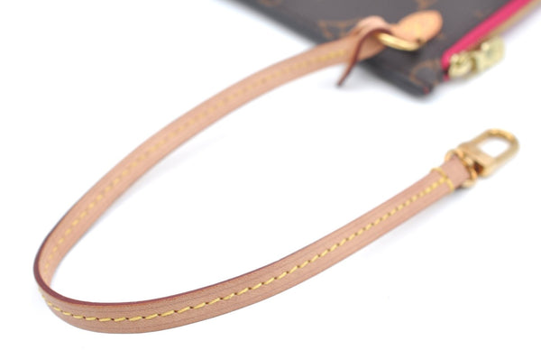 Authentic Louis Vuitton Monogram Neverfull Pouch Purse Clutch Bag Pink LV K4404