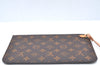 Authentic Louis Vuitton Monogram Neverfull Pouch Purse Clutch Bag Pink LV K4404