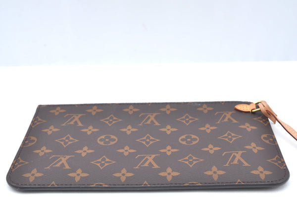 Authentic Louis Vuitton Monogram Neverfull Pouch Purse Clutch Bag Pink LV K4404