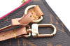 Authentic Louis Vuitton Monogram Neverfull Pouch Purse Clutch Bag Pink LV K4404