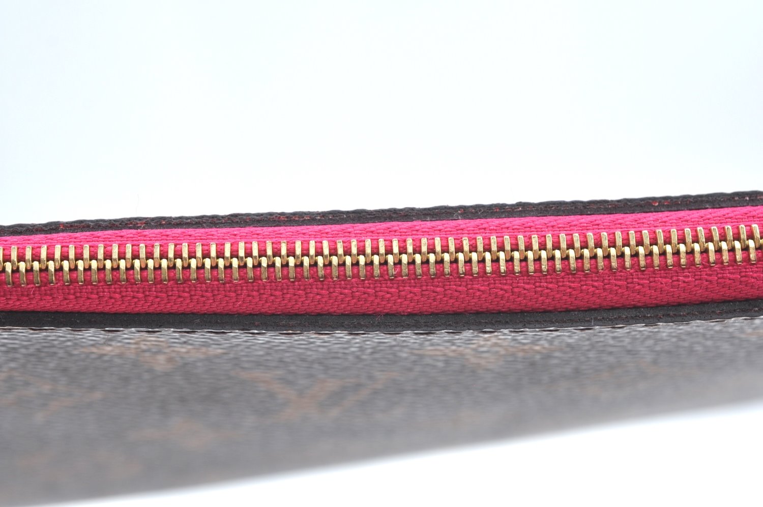 Authentic Louis Vuitton Monogram Neverfull Pouch Purse Clutch Bag Pink LV K4404