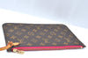 Authentic Louis Vuitton Monogram Neverfull Pouch Purse Clutch Bag Pink LV K4405
