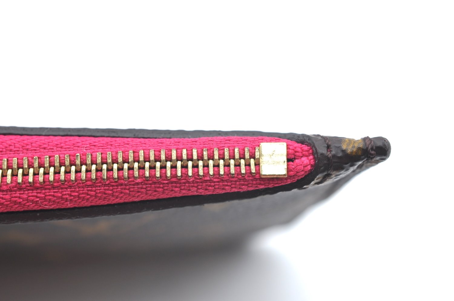 Authentic Louis Vuitton Monogram Neverfull Pouch Purse Clutch Bag Pink LV K4405