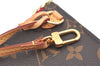 Authentic Louis Vuitton Monogram Neverfull Pouch Purse Clutch Bag Purple K4407