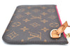 Authentic Louis Vuitton Monogram Neverfull Pouch Purse Clutch Bag Pink LV K4408
