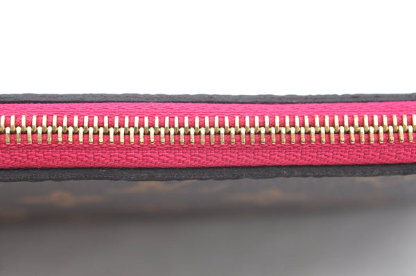 Authentic Louis Vuitton Monogram Neverfull Pouch Purse Clutch Bag Pink LV K4408