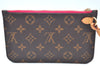 Authentic Louis Vuitton Monogram Neverfull Pouch Purse Clutch Bag Pink LV K4409