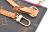 Authentic Louis Vuitton Monogram Neverfull Pouch Purse Clutch Bag Pink LV K4409