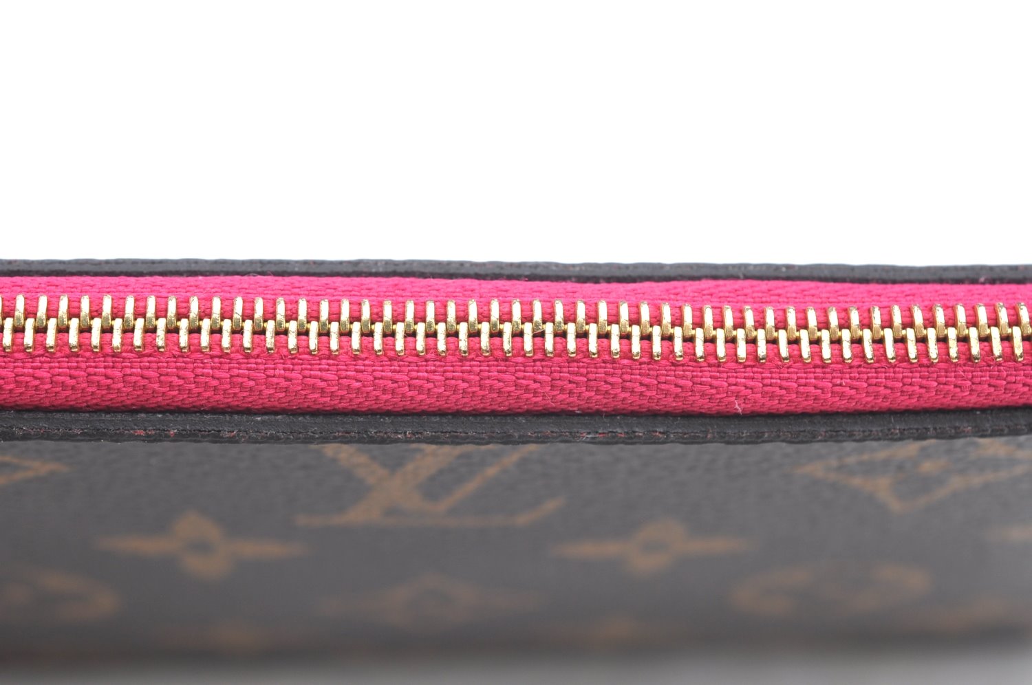 Authentic Louis Vuitton Monogram Neverfull Pouch Purse Clutch Bag Pink LV K4409