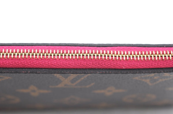 Authentic Louis Vuitton Monogram Neverfull Pouch Purse Clutch Bag Pink LV K4409