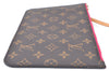 Authentic Louis Vuitton Monogram Neverfull Pouch Purse Clutch Bag Pink LV K4410