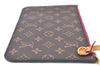 Authentic Louis Vuitton Monogram Neverfull Pouch Purse Clutch Bag Pink LV K4410