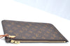 Authentic Louis Vuitton Monogram Neverfull Pouch Purse Clutch Bag LV K4411