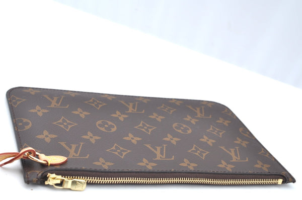 Authentic Louis Vuitton Monogram Neverfull Pouch Purse Clutch Bag LV K4411