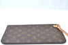 Authentic Louis Vuitton Monogram Neverfull Pouch Purse Clutch Bag LV K4411
