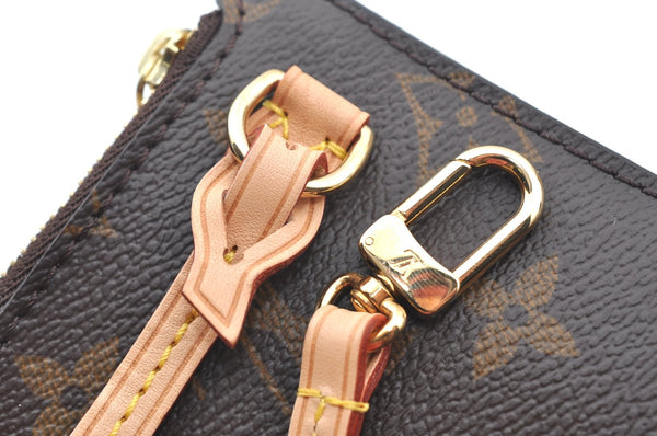 Authentic Louis Vuitton Monogram Neverfull Pouch Purse Clutch Bag LV K4411
