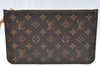 Authentic Louis Vuitton Monogram Neverfull Pouch Purse Clutch Bag LV K4419