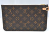 Authentic Louis Vuitton Monogram Neverfull Pouch Purse Clutch Bag LV K4419