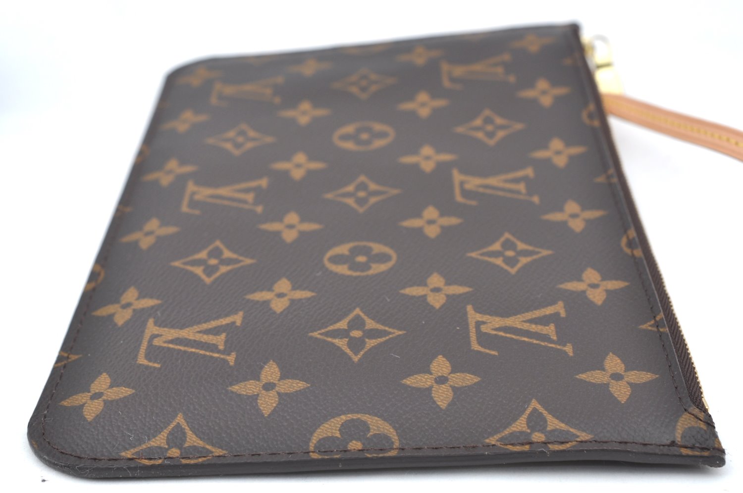 Authentic Louis Vuitton Monogram Neverfull Pouch Purse Clutch Bag LV K4419