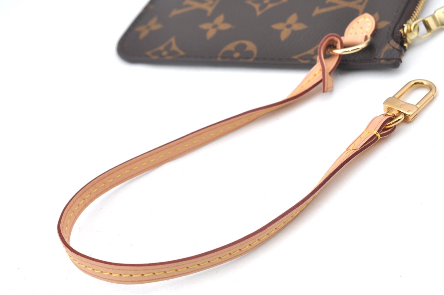 Authentic Louis Vuitton Monogram Neverfull Pouch Purse Clutch Bag LV K4419