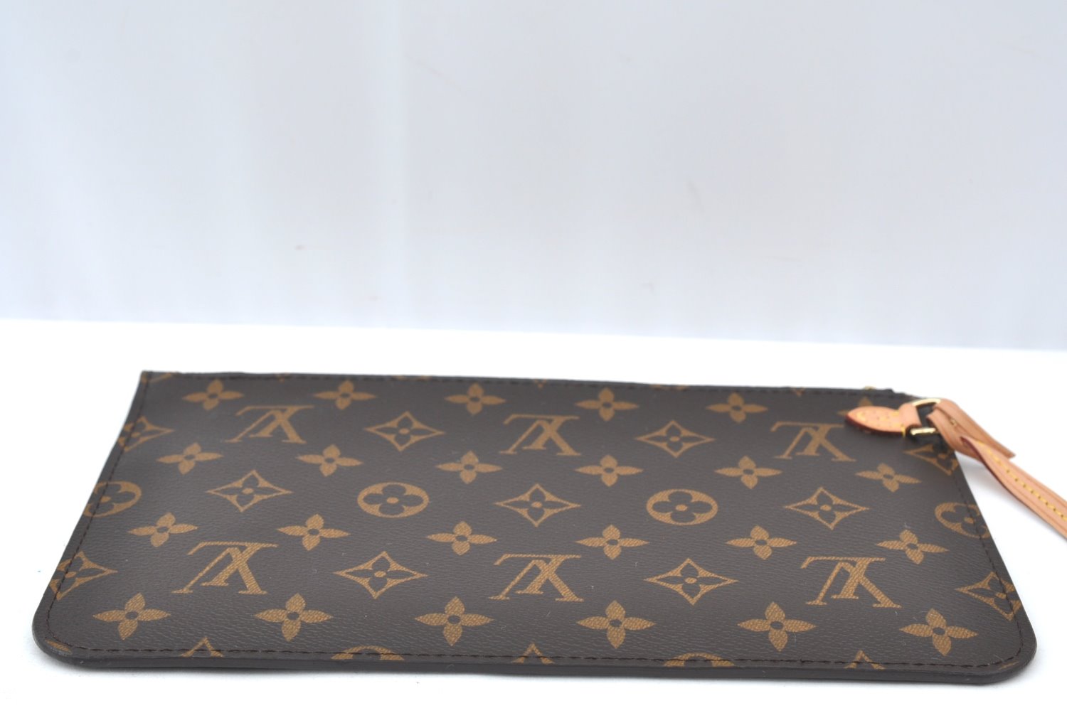 Authentic Louis Vuitton Monogram Neverfull Pouch Purse Clutch Bag LV K4419