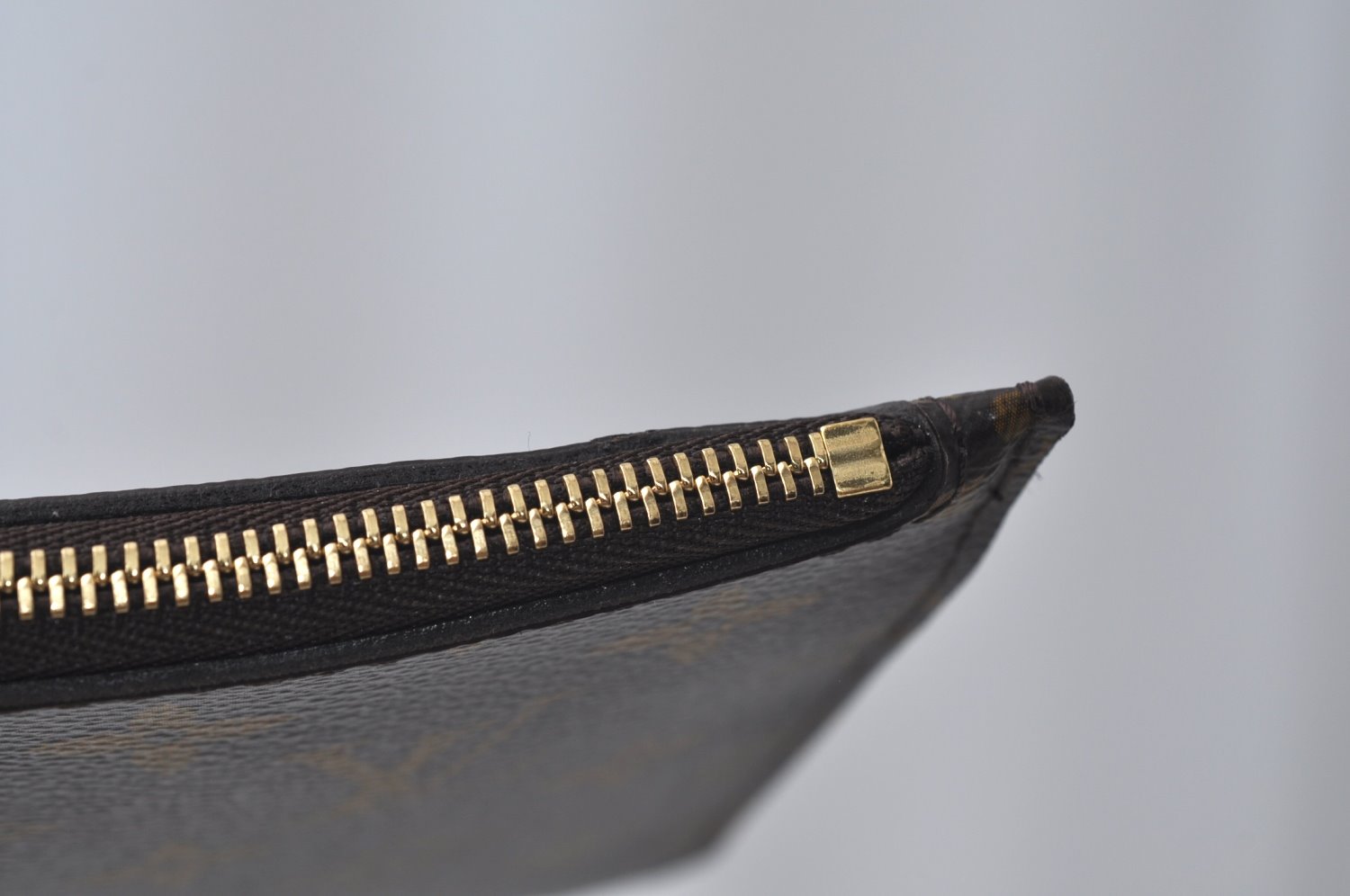 Authentic Louis Vuitton Monogram Neverfull Pouch Purse Clutch Bag LV K4419