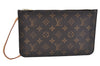 Authentic Louis Vuitton Monogram Neverfull Pouch Purse Clutch Bag LV K4421
