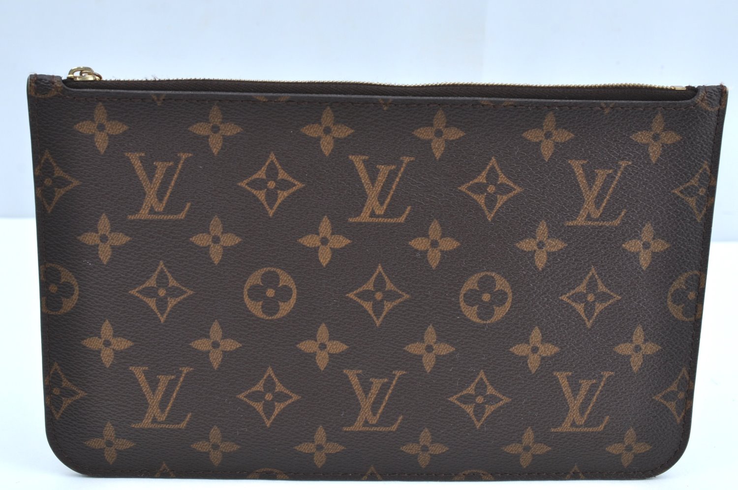 Authentic Louis Vuitton Monogram Neverfull Pouch Purse Clutch Bag LV K4421