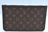 Authentic Louis Vuitton Monogram Neverfull Pouch Purse Clutch Bag LV K4421