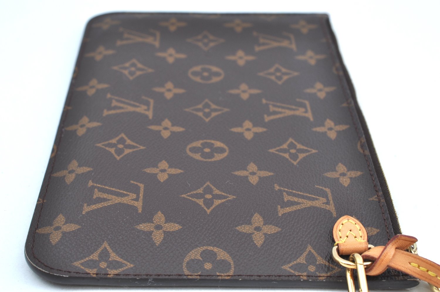 Authentic Louis Vuitton Monogram Neverfull Pouch Purse Clutch Bag LV K4421