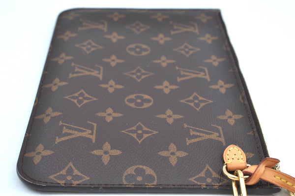 Authentic Louis Vuitton Monogram Neverfull Pouch Purse Clutch Bag LV K4421