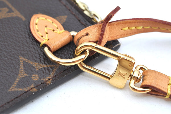 Authentic Louis Vuitton Monogram Neverfull Pouch Purse Clutch Bag LV K4421