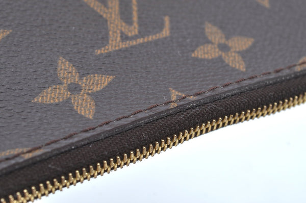 Authentic Louis Vuitton Monogram Neverfull Pouch Purse Clutch Bag LV K4421