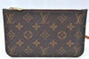 Authentic Louis Vuitton Monogram Neverfull Pouch Purse Clutch Bag LV K4424