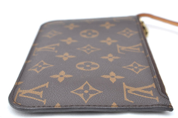 Authentic Louis Vuitton Monogram Neverfull Pouch Purse Clutch Bag LV K4424