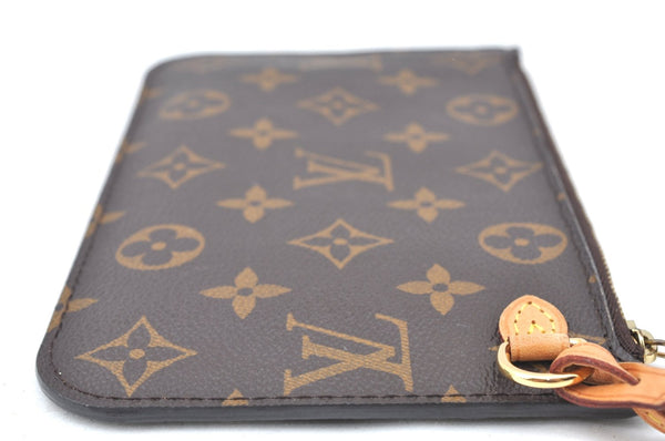 Authentic Louis Vuitton Monogram Neverfull Pouch Purse Clutch Bag LV K4424